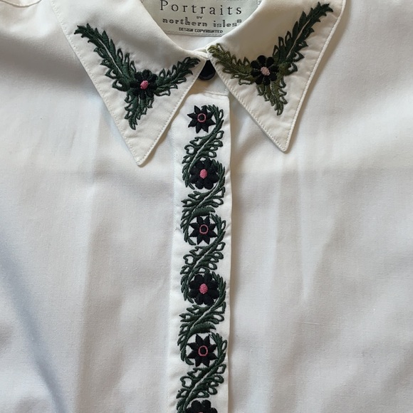 Portraits by Northern Isles White Button Down | 14 - Picture 4 of 6